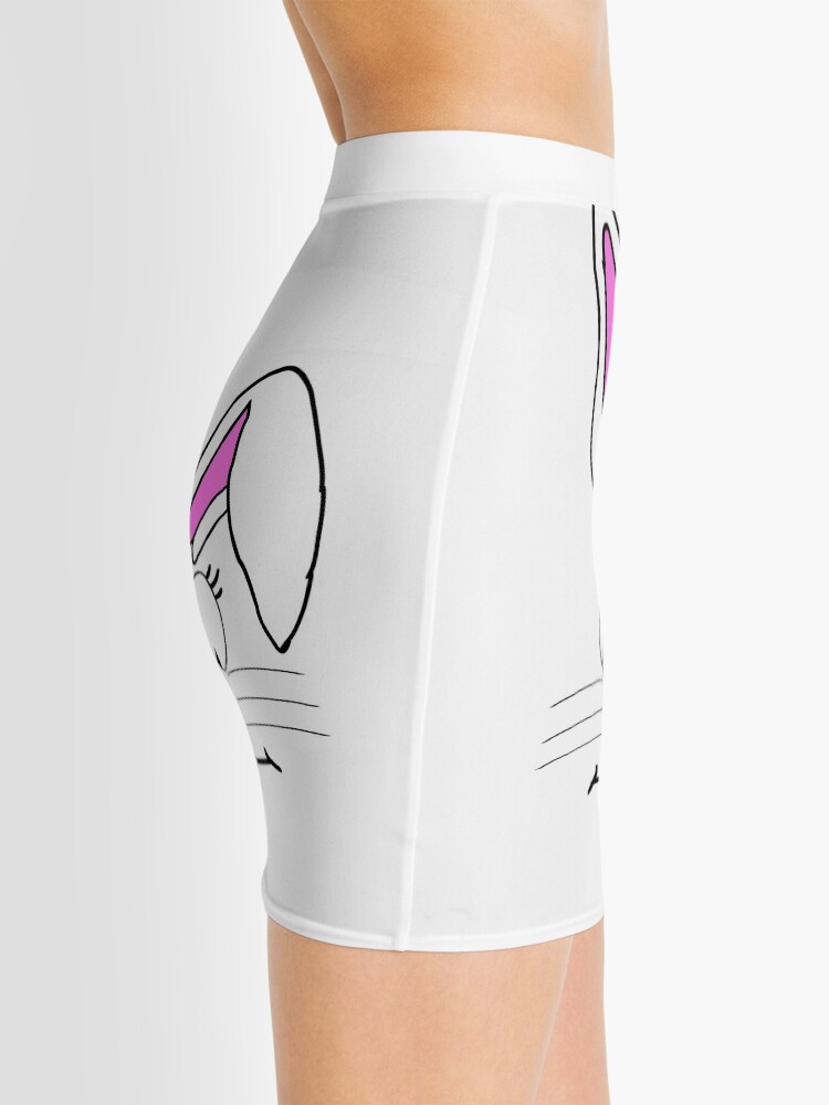 Alternate view of White Bunny Rabbit Face Mini Skirt