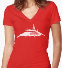 Space Mountain Icon Women's Fitted V-Neck T-Shirt