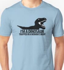 Dinosaur on the inside (For the ladies) Unisex T-Shirt