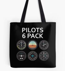 Piloten Sixpack. Tote Bag