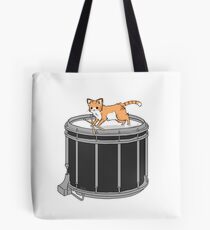 Drum cat Tote Bag