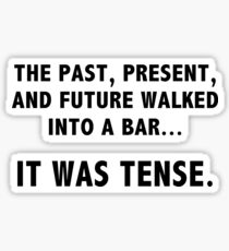 Tense. Sticker