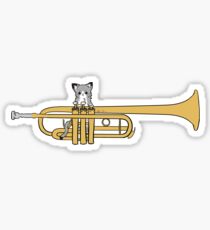 Trumpet Cat Sticker