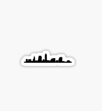 Cleveland Ohio Skyline: I Sticker