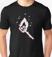 Marshmello on Fire Glitch Unisex T-Shirt