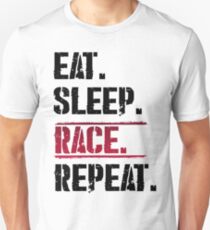 Eat Sleep Race Repeat Unisex T-Shirt