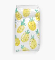Aquarell-Ananas Bettbezug