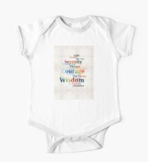 Colorful Serenity Prayer by Sharon Cummings One Piece - Short Sleeve