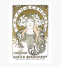 Lámina fotográfica Alphonse Mucha Sarah Bernhardt