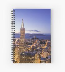 San Francisco Skyline at Night Spiral Notebook