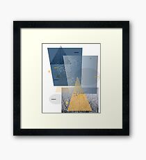 trees and triangles Framed Art Print