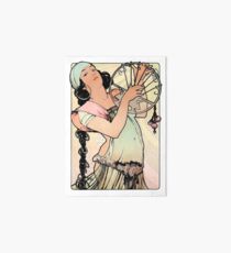 Salomé L’Estampe Moderne Alphonse Mucha Bohemian Gypsy Playing Instrument Art Board