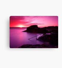 Sunrise at the Forty Foot, Co. Dublin Canvas Print