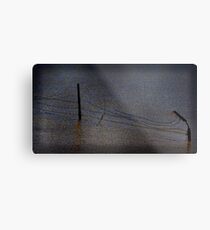 Old wire fence Metal Print