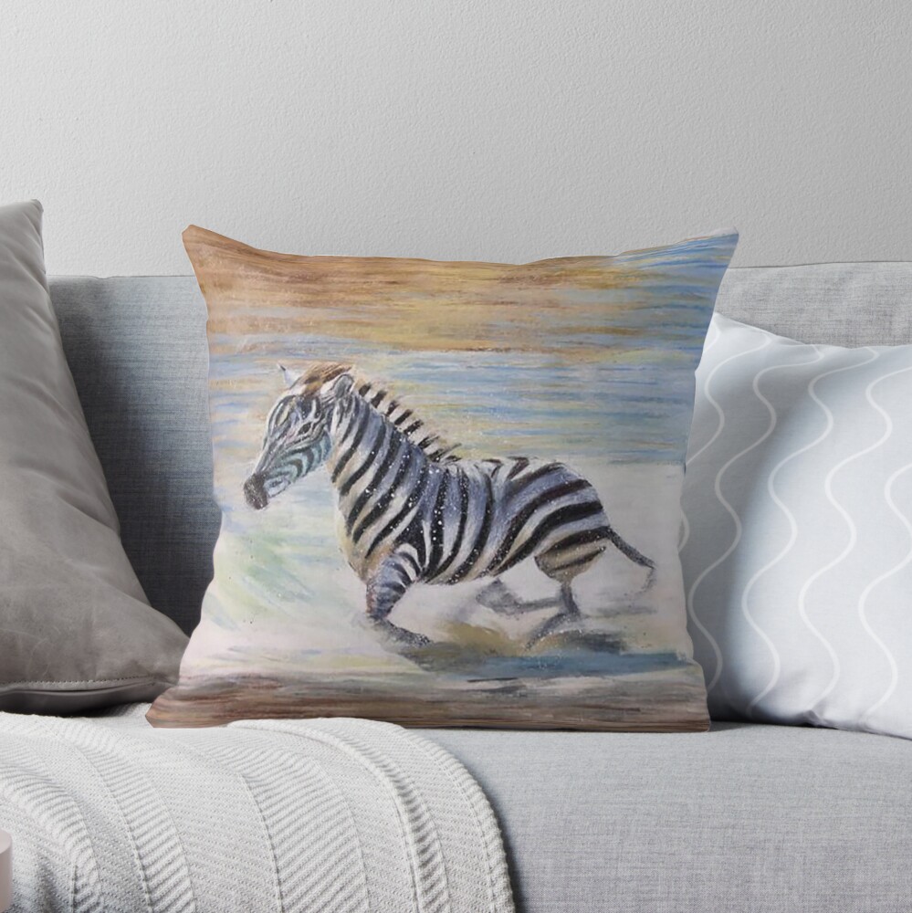 Running Wild Throw Pillow