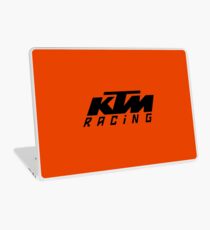 Schwarzes KTM-Rennlogo Laptop Folie