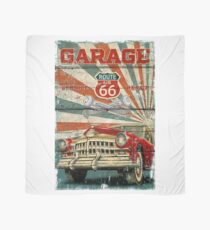 Route 66 Garage vintage style illustration Scarf