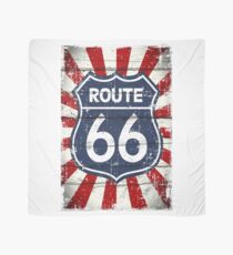 American Route 66 antique style illustration Scarf