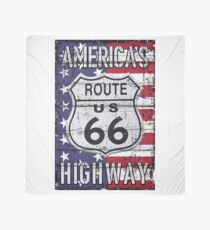 America's Highway Route 66 illustration Scarf