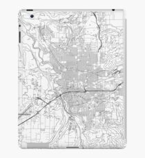Spokane Karte Poster drucken Wandkunst, Washington Geschenk zum Ausdrucken, Haus und Kindergarten, moderne Karte Dekor für Büro, Karte Kunst, Karte Geschenke iPad-Hülle & Klebefolie