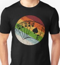 Poker Cards Retro Vintage Sport Hobby Unisex T-Shirt