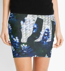 Horsing around blue bonnets Mini Skirt