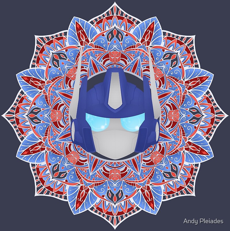 "Optimus Prime Mandala ~ Transformers" by Chioccetta | Redbubble