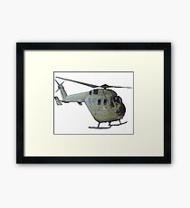 Helicopter Indian Air Force Naive Painting Framed Print
