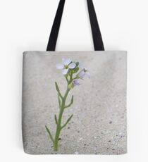 Single Flower Stem Tote Bag