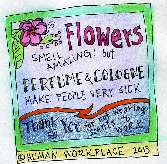 "Flowers Smell Amazing But Perfume Makes People Sick " Posters by