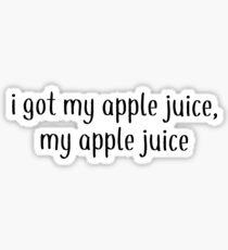 Apple Juice- Daniel Seavey wdw Sticker