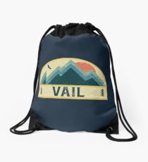 Mochila de cuerdas Insignia de montaña retro de Vail