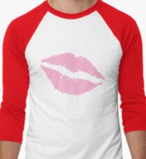 Pink Kiss Baseballshirt für Männer