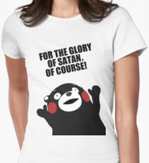 Satanic Kumamon Women's Fitted T-Shirt