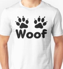 Woof Dog Paws Unisex T-Shirt