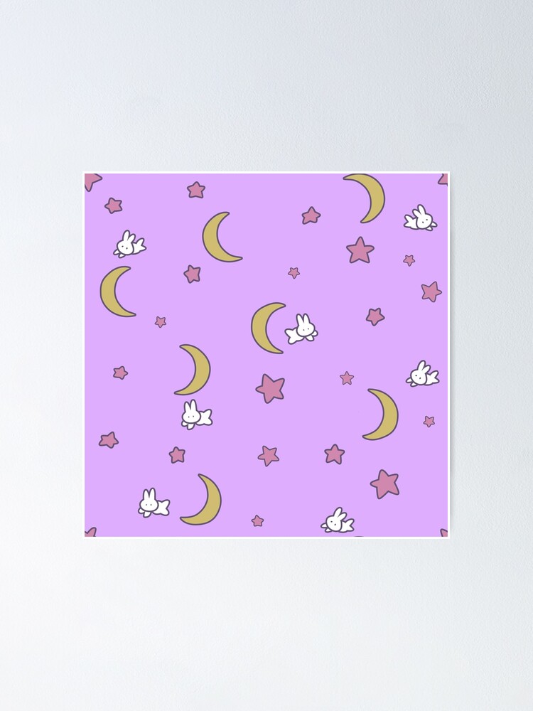 Alternate view of Sailor Moon inspired Bunny of the Moon Bedspread Blanket Print Poster
