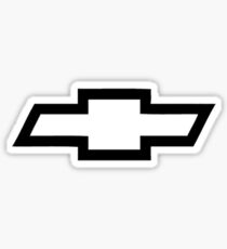 Black Chevy bowtie logo Sticker