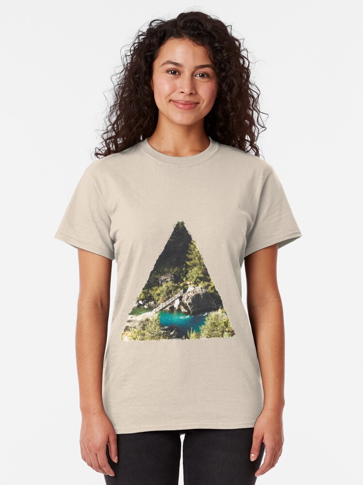 Alternate view of Mallero Mountain River - Lombardia - Italy Classic T-Shirt