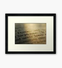 Dorian's Picture Framed Print