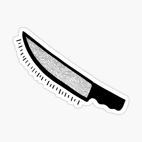 Dagger knife Sticker