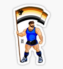 ADAM LIKES BEAR PRIDE FLAG Sticker