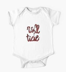 Body de manga corta para bebé Roll tide tie dye