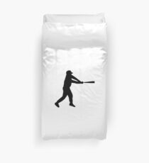 Baseball Bet Silhouette Bettbezug