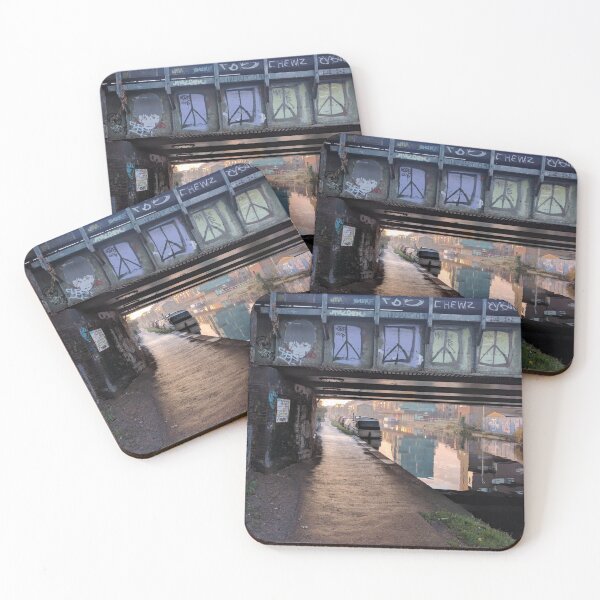 Regent's Canal, Mile End, London Coasters (Set of 4)