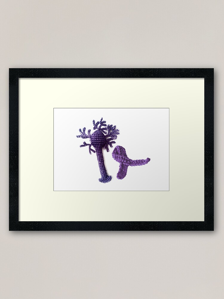 Alternate view of Epilepsy Awareness Framed Art Print
