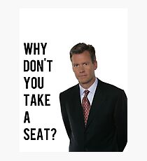 Chris Hansen Warum nimmst du nicht Platz Fotodruck