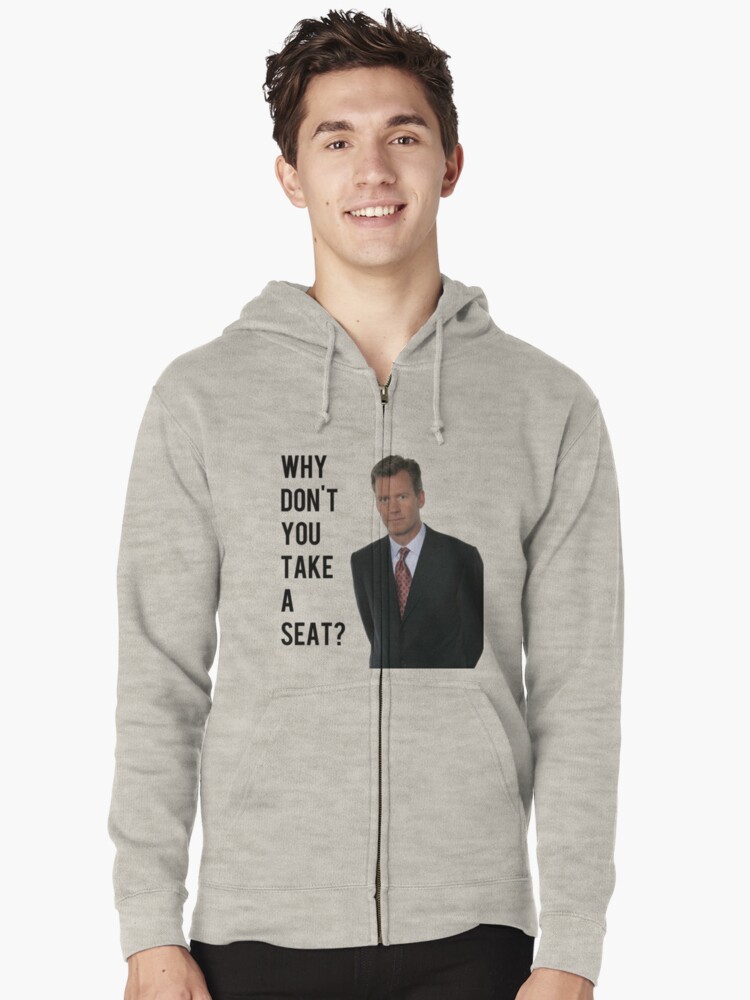 "Chris Hansen Why don't you take a seat" Zipped Hoodie by ...