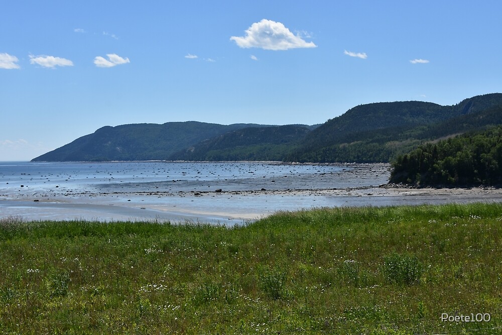 "Baie Sainte Catherine, Quebec, Cote Nord, St Lawrence River " by