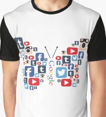 Camiseta gráfica Mariposa social