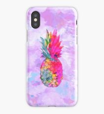 Bright Neon Hawaiian Pineapple Tropical iPhone Case
